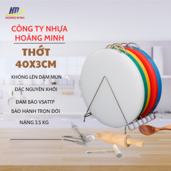 Thớt Tròn 40cm Dày 3cm