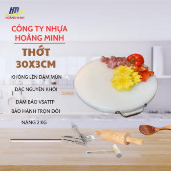 Thớt tròn 30cm dày 3cm