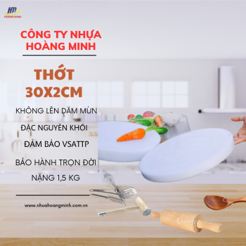 Thớt tròn 30cm dày 2cm
