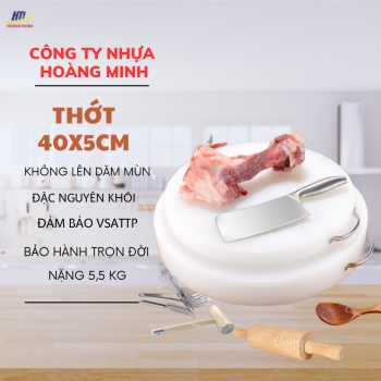 Thớt tròn 40cm dày 5cm